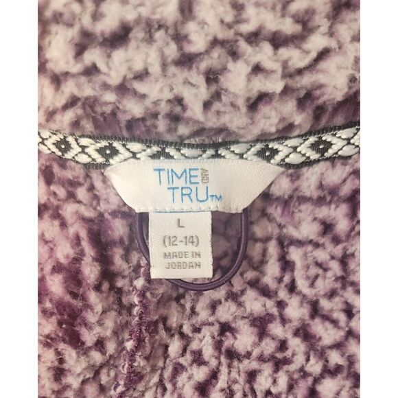 Time & True Fluffy Purple Jacket - Size L - Picture 7 of 9